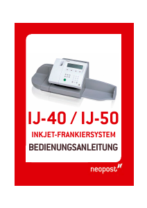 Bedienungsanleitung Neopost IJ-50 Frankiermaschine