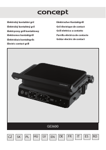 Manual Concept GE3600 Grătar electric