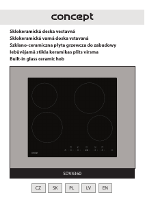 Handleiding Concept SDV4360 Kookplaat