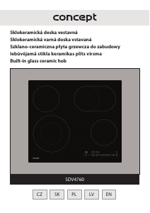 Handleiding Concept SDV4760 Kookplaat