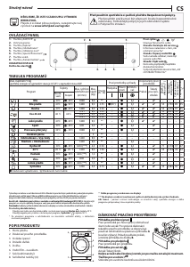 Manuál Whirlpool FFD 9489 BV EE Pračka