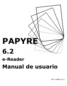 Manual de uso Papyre 6.2 E-reader