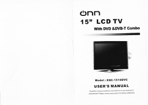 Manual Onn XQC-1519DVC LCD Television