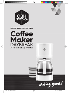 Bruksanvisning OBH Nordica 2296 Daybreak Kaffebryggare
