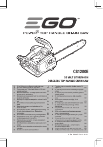 Käyttöohje EGO CS1200E Ketjusaha