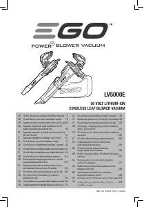 Handleiding EGO LV5004E Bladblazer