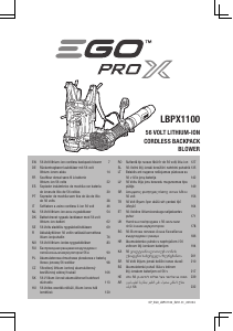 Kasutusjuhend EGO LBPX1100 Lehepuhur