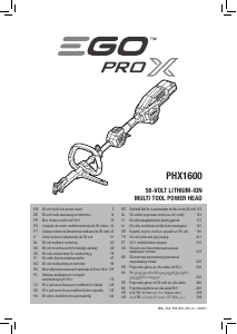 Handleiding EGO PHX1600 Aandrijfeenheid