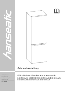 Bedienungsanleitung Hanseatic BCD-310CA2C Kühl-gefrierkombination