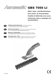 Mode d’emploi Hanseatic GBS 7050 LI Taille-haies