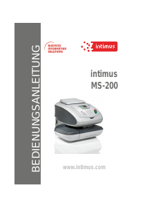 Bedienungsanleitung Intimus MS-200 Frankiermaschine