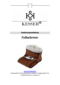 Manual de uso Kesser K-FW-2020-B Calentador de pies