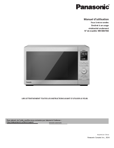 Mode d’emploi Panasonic NN-SD47QS Micro-onde