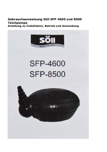 Bedienungsanleitung Söll SFP-4600 Teichpumpe