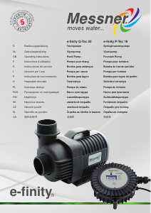 Bedienungsanleitung Messner e-finity P-Tec 2185 Teichpumpe