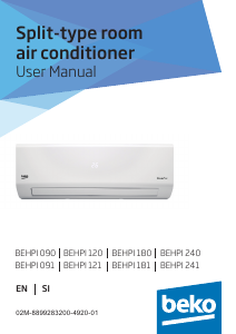 Priročnik BEKO BEHPI 181 Klimatska naprava