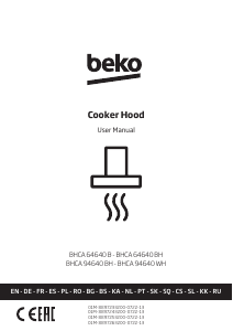 Руководство BEKO BHCA94640WH Кухонная вытяжка