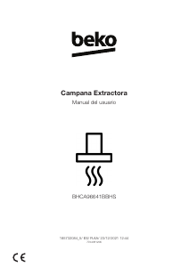 Manual de uso BEKO BHCA96641BBHS Campana extractora