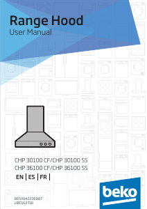 Manual de uso BEKO CFB 6310 W Campana extractora
