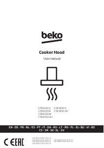 Прирачник BEKO CTB 6250 XA Кујнски аспиратор