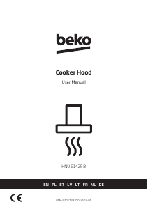 Handleiding BEKO HNU61425B Afzuigkap