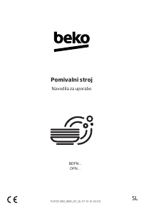Priročnik BEKO BDFN26521XQ Pomivalni stroj