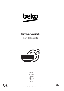 Návod BEKO BDIN38524Q Umývačka riadu