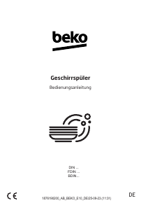 Bedienungsanleitung BEKO DIN36430 Geschirrspüler