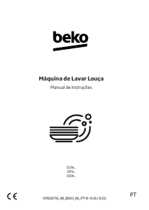 Manual BEKO DSN 15420 X Máquina de lavar louça