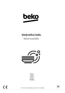 Návod BEKO DSN26420X Umývačka riadu