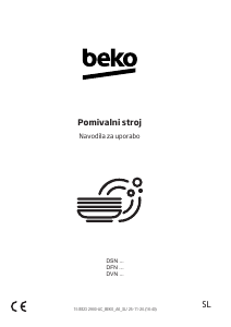 Priročnik BEKO DVN06430X Pomivalni stroj