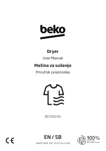 Priručnik BEKO B5T69243 Sušilica