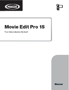 Manual Magix Movie Edit Pro 15