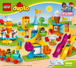 Rokasgrāmata Lego set 10840 Duplo Lielais atrakciju parks