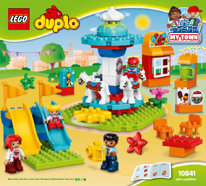 Kullanım kılavuzu Lego set 10841 Duplo Aile lunaparkı