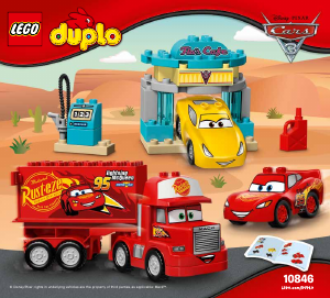 Manual de uso Lego set 10846 Duplo Cafetería de Flo