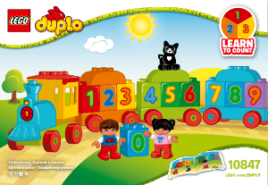 Kullanım kılavuzu Lego set 10847 Duplo Sayı treni