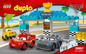 Manual Lego set 10857 Duplo Cursa pentru Cupa Piston