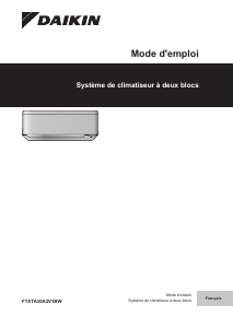 Mode d’emploi Daikin FTXTA30A2V1BW Climatiseur