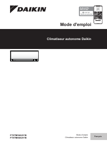 Mode d’emploi Daikin FTXTM40A2V1B Climatiseur