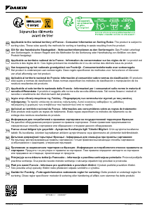 Mode d’emploi Daikin FVXM35FV1B9 Climatiseur