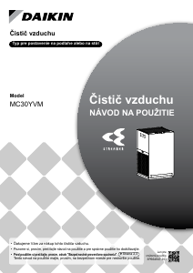 Návod Daikin MC30YVM Čistička vzduchu