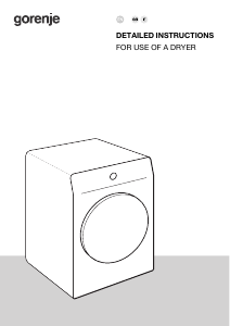 Manual Gorenje DPNE83/GNLWIFI Dryer