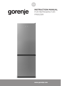 Manual Gorenje NRK6182PS4 Fridge-Freezer
