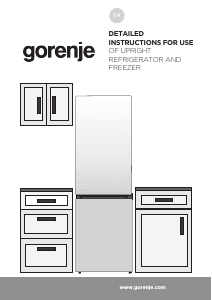 Handleiding Gorenje NRK6192ABK4 Koel-vries combinatie