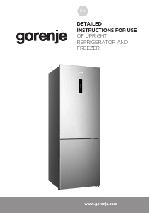 Manual Gorenje NRK720EAXL4 Fridge-Freezer