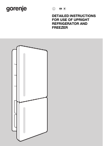 Handleiding Gorenje NRKI519E41 Koel-vries combinatie