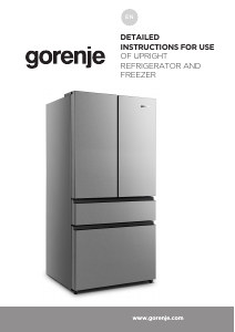 Manual Gorenje NRM818EUX Fridge-Freezer