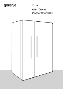 Käyttöohje Gorenje NRR9185EAXLWD Jääkaappipakastin