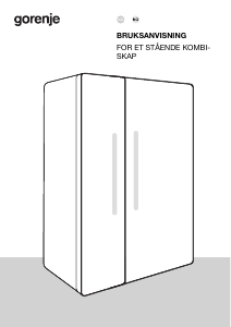 Bruksanvisning Gorenje NRR9185EAXLWD Kjøle-fryseskap